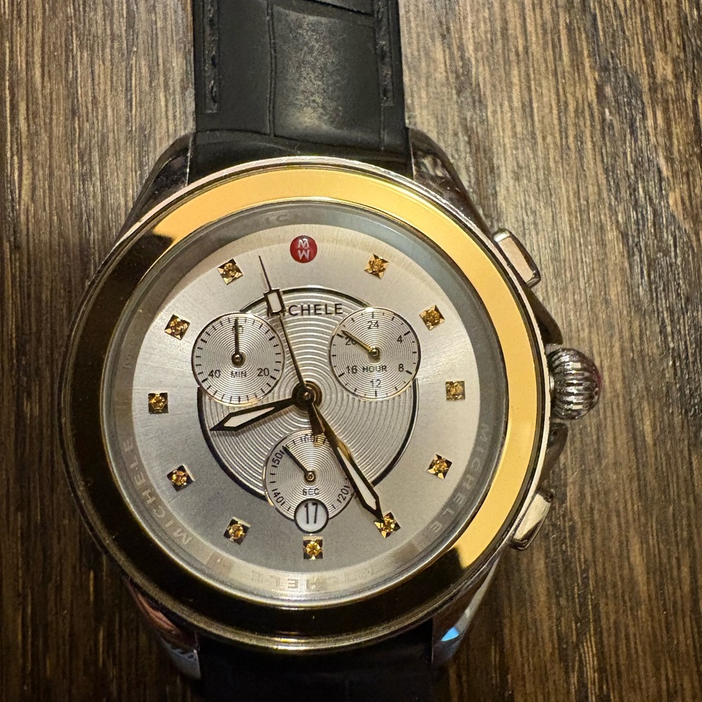 Michele Silver and Gold Smartwatch with Classic Design